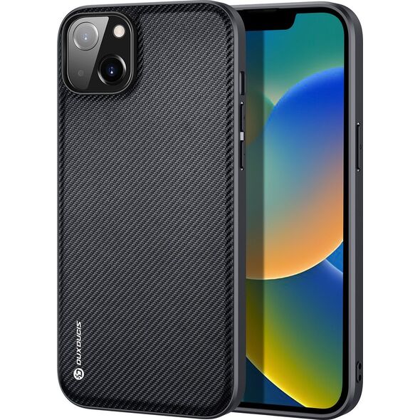 Dux Ducis Dux Ducis Fino etui pokrowiec pokryty nylonowym materiałem iPhone 14 Max czarny