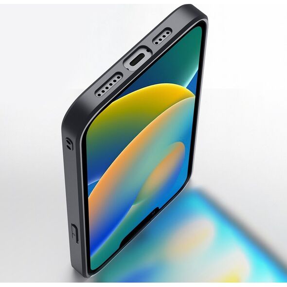 Dux Ducis Dux Ducis Fino etui pokrowiec pokryty nylonowym materiałem iPhone 14 Max czarny