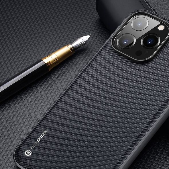 Dux Ducis Dux Ducis Fino etui pokrowiec pokryty nylonowym materiałem iPhone 14 Pro niebieski