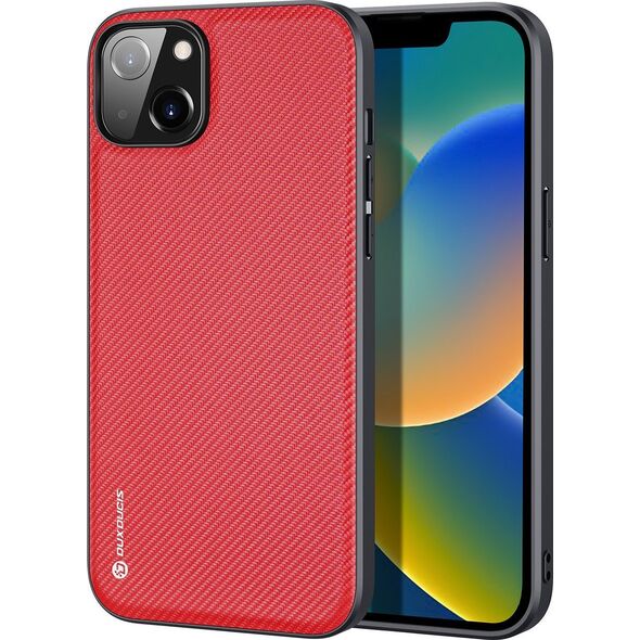 Dux Ducis Dux Ducis Fino etui pokrowiec pokryty nylonowym materiałem iPhone 14 Max czerwony