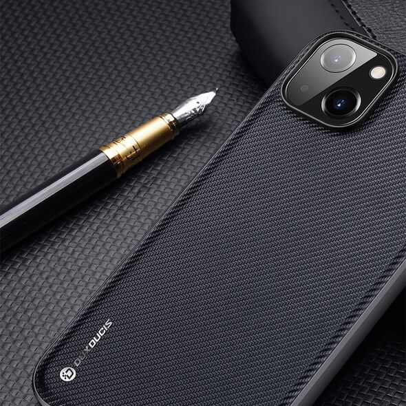 Dux Ducis Dux Ducis Fino etui pokrowiec pokryty nylonowym materiałem iPhone 14 Max czerwony