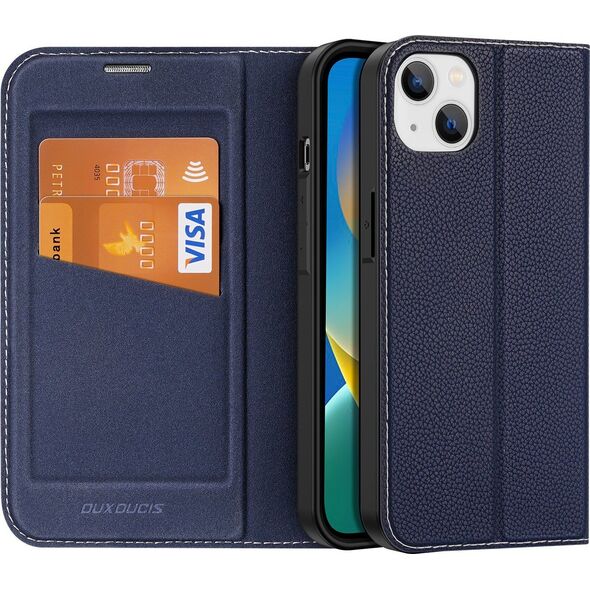 Dux Ducis Dux Ducis Skin X2 etui do iPhone 14 Plus pokrowiec z magnetyczną klapką niebieski