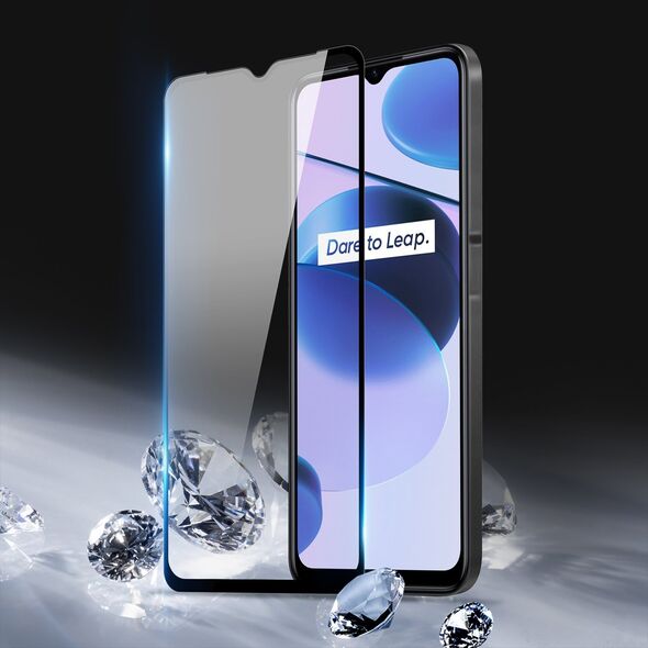 Dux Ducis Dux Ducis 9D Tempered Glass wytrzymałe szkło hartowane 9H na cały ekran z ramką Realme C35 czarny (case friendly)
