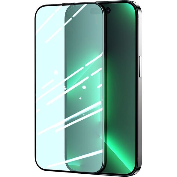 Joyroom Joyroom Knight zielone szkło do iPhone 14 Pro Max z filtrem Anti Blue Light na cały ekran (JR-G04)