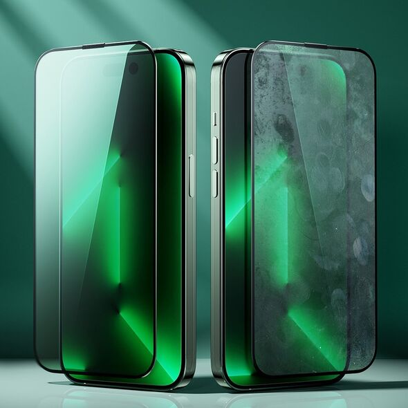 Joyroom Joyroom Knight zielone szkło do iPhone 14 Pro Max z filtrem Anti Blue Light na cały ekran (JR-G04)