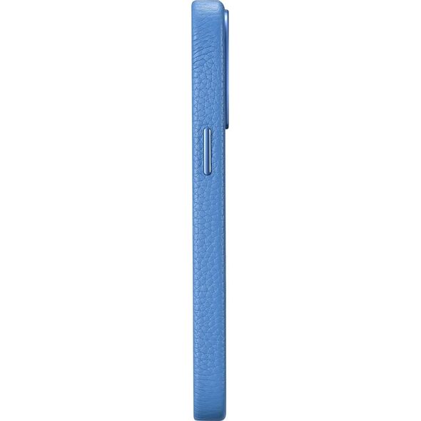 iCarer iCarer Litchi Premium Leather Case skórzane etui iPhone 14 Pro magnetyczne z MagSafe jasnoniebieski (WMI14220710-LB)