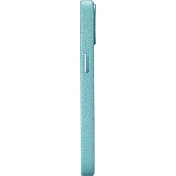 iCarer iCarer Litchi Premium Leather Case skórzane etui iPhone 14 Plus magnetyczne z MagSafe zielony (WMI14220711-GN)