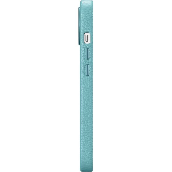 iCarer iCarer Litchi Premium Leather Case skórzane etui iPhone 14 Plus magnetyczne z MagSafe zielony (WMI14220711-GN)