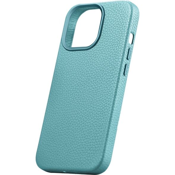 iCarer iCarer Litchi Premium Leather Case skórzane etui iPhone 14 Pro Max magnetyczne z MagSafe zielony (WMI14220712-GN)