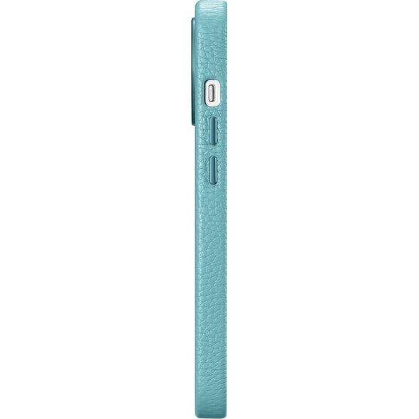 iCarer iCarer Litchi Premium Leather Case skórzane etui iPhone 14 Pro Max magnetyczne z MagSafe zielony (WMI14220712-GN)