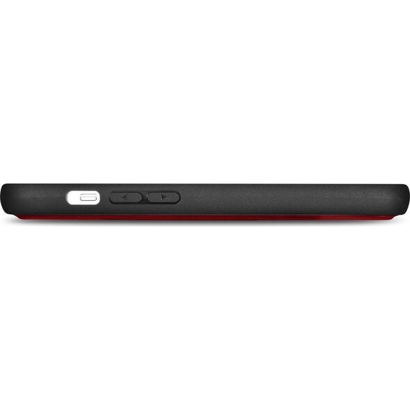 iCarer iCarer Wallet Case 2in1 etui iPhone 14 Plus skórzany pokrowiec z klapką Anti-RFID czerwony (WMI14220727-RD)