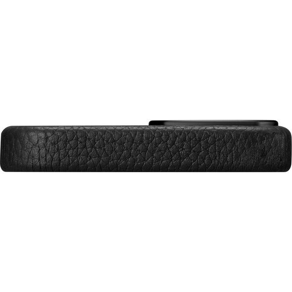 iCarer iCarer Litchi Premium Leather Case skórzane etui iPhone 14 Plus magnetyczne z MagSafe czarny (WMI14220711-BK)