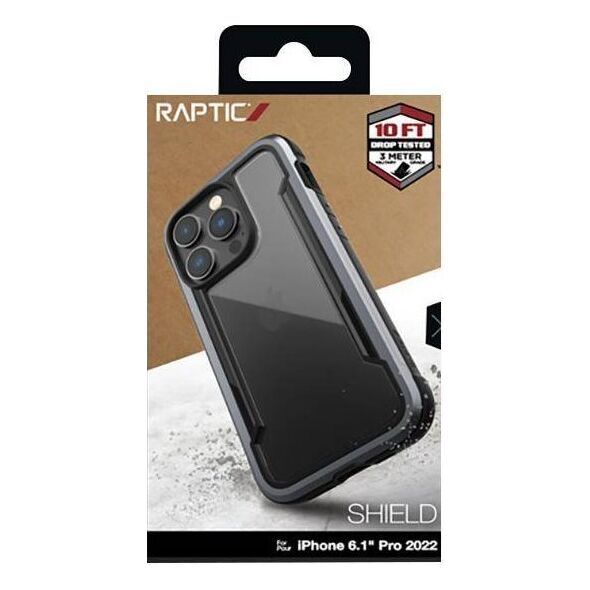 X-doria X-Doria Raptic Shield - Etui aluminiowe iPhone 14 Pro (Drop-Tested 3m) (Black)