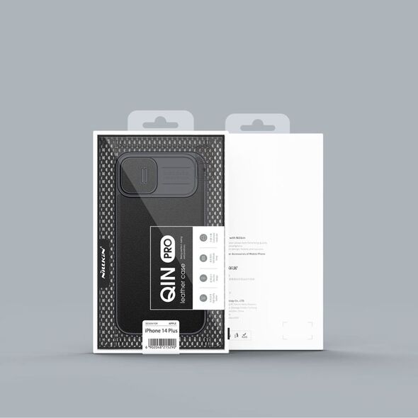 Nillkin Etui Nillkin Qin Cloth Pro Apple iPhone 14 Plus szary