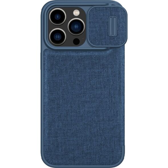 Nillkin Etui Nillkin Qin Cloth Pro Apple iPhone 14 Pro Max niebieski