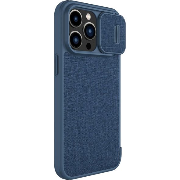 Nillkin Etui Nillkin Qin Cloth Pro Apple iPhone 14 Pro Max niebieski