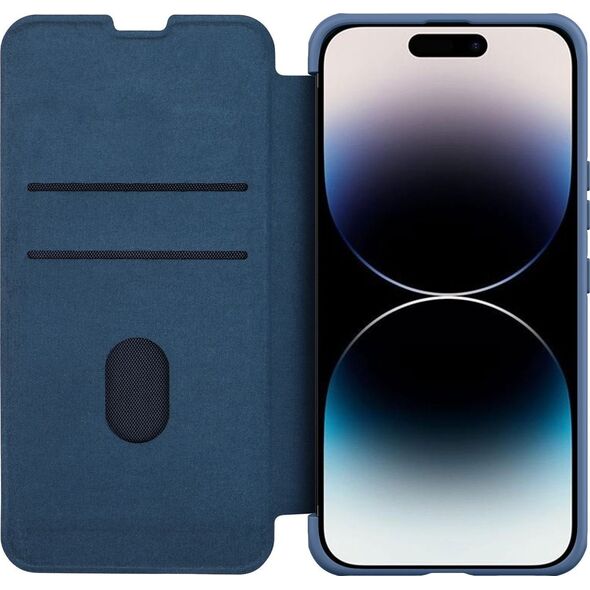 Nillkin Etui Nillkin Qin Cloth Pro Apple iPhone 14 Pro Max niebieski
