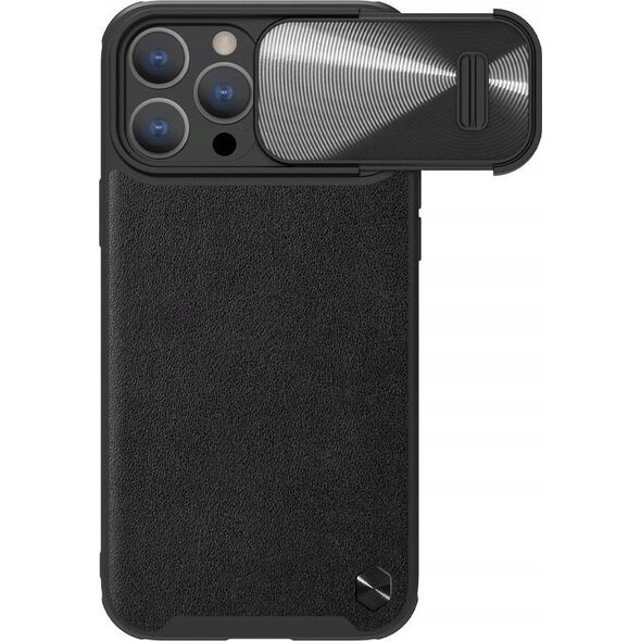 Nillkin NILLKIN CAMSHIELD LEATHER S IPHONE 14 PRO MAX, BLACK / CZARNY