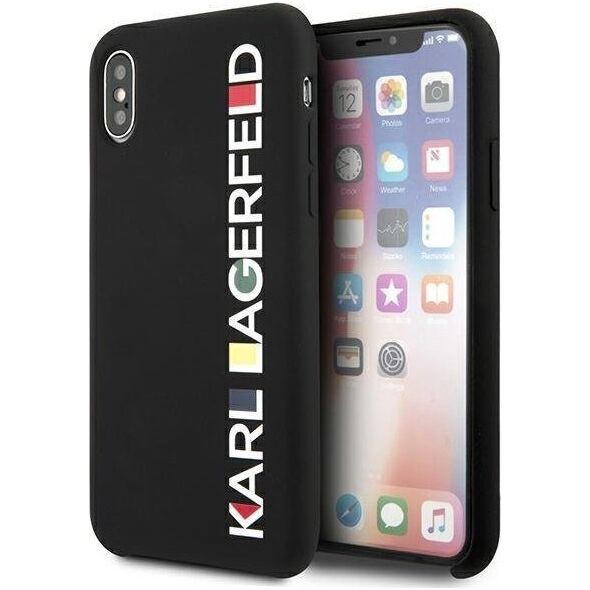 Karl Lagerfeld Etui Karl Lagerfeld KLHCPXBHWHBK Apple iPhone XS/X hardcase czarny/black Glossy Bauhaus