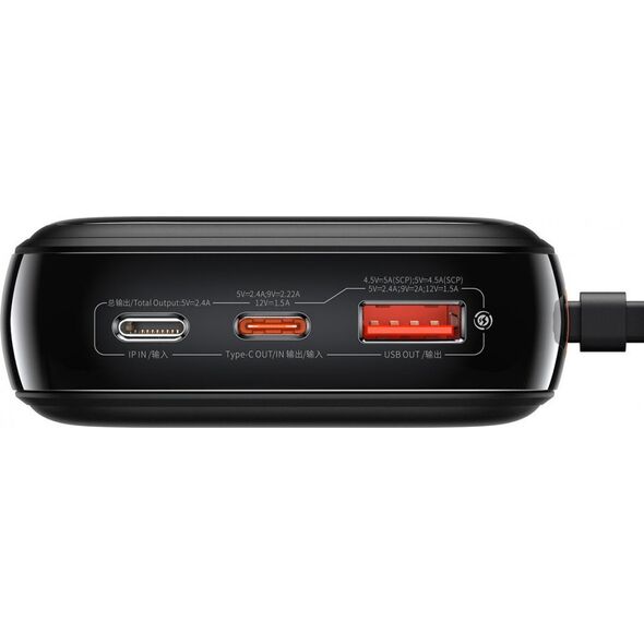 Powerbank Baseus Qpow Digital Display Lightning 20000mAh Czarny