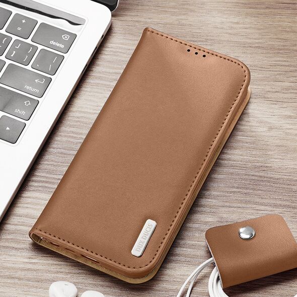 Dux Ducis Dux Ducis Hivo etui Samsung Galaxy S23+ pokrowiec z klapką portfel podstawka blokada RFID czerwone