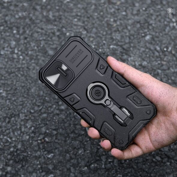 Nillkin Nillkin CamShield Armor Pro Magnetic Case etui iPhone 14 Plus magnetyczny pokrowiec MagSafe z osłoną na aparat niebieskie