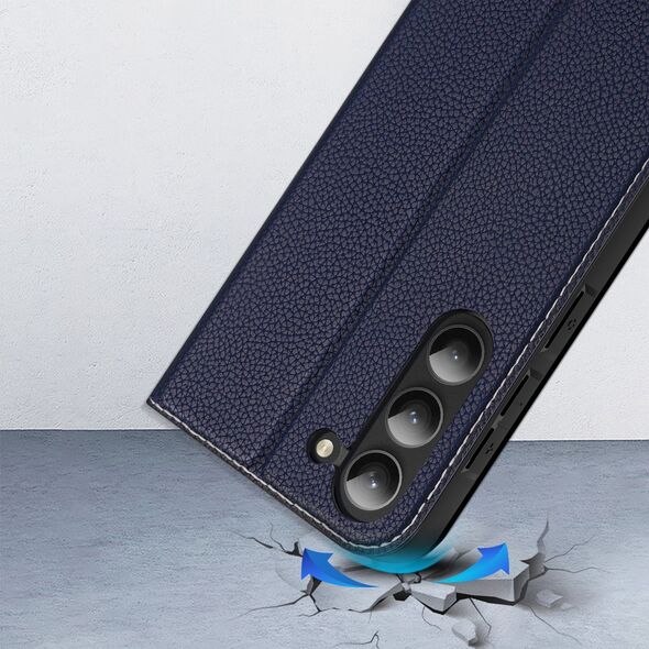 Dux Ducis Dux Ducis Skin X2 etui Samsung Galaxy S23+ pokrowiec z klapką portfel podstawka niebieskie