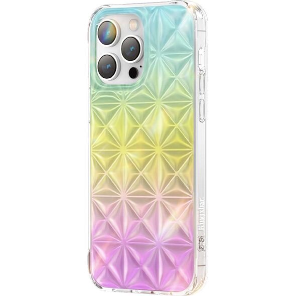 Kingxbar Kingxbar Miya Series etui iPhone 14 Pro Max pokrowiec obudowa na tył plecki tęczowe