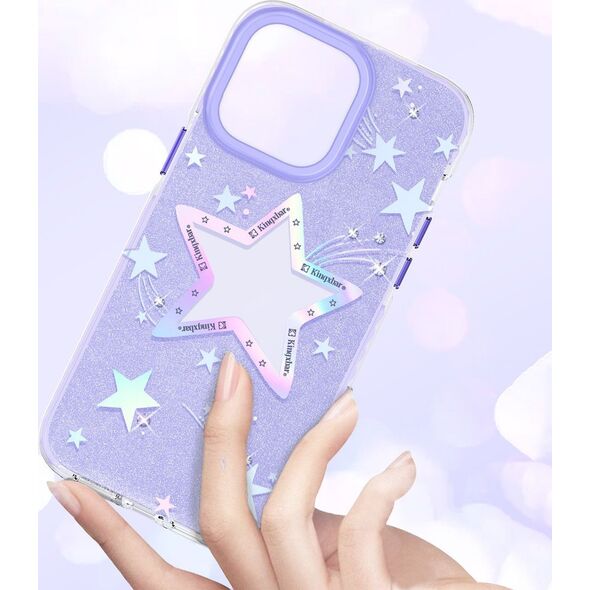 Kingxbar Kingxbar Heart Star Series etui iPhone 14 Plus etui w gwiazdki purple star
