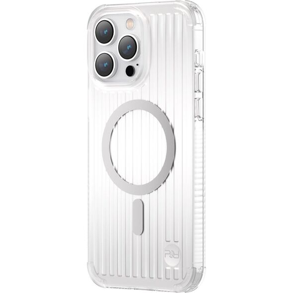 Kingxbar Kingxbar PQY Go Out Series magnetyczne etui iPhone 14 Pro MagSafe srebrne