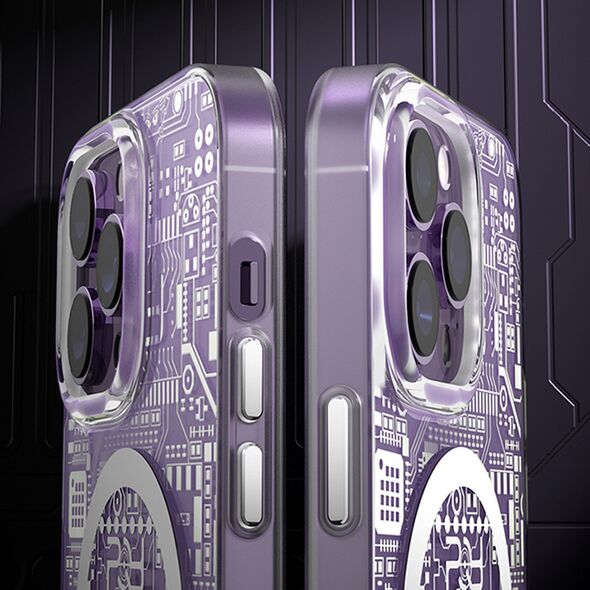 Kingxbar Kingxbar PQY Geek Series magnetyczne etui iPhone 14 Plus MagSafe złote