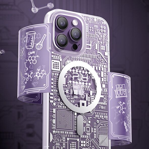 Kingxbar Kingxbar PQY Geek Series magnetyczne etui iPhone 14 Plus MagSafe złote