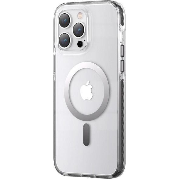 Kingxbar Kingxbar PQY Ice Crystal Series magnetyczne etui iPhone 14 MagSafe szare