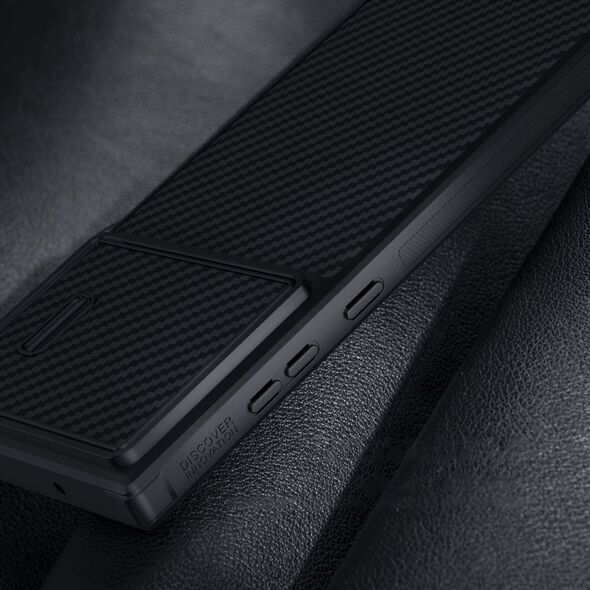 Nillkin Nillkin Synthetic Fiber S Case etui Samsung Galaxy S23 Ultra pokrowiec osłona na aparat czarne