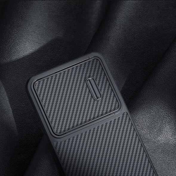 Nillkin Nillkin Synthetic Fiber S Case etui Samsung Galaxy S23+ pokrowiec osłona na aparat czarne