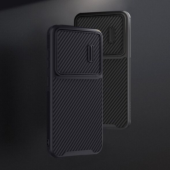 Nillkin Nillkin Synthetic Fiber S Case etui Samsung Galaxy S23+ pokrowiec osłona na aparat czarne