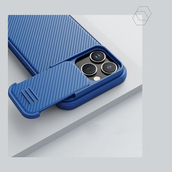 Nillkin Nillkin CamShield S Case etui iPhone 14 Pro Max pancerny pokrowiec osłona na aparat fioletowe