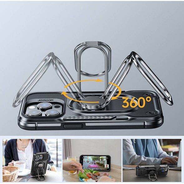 Joyroom Etui Joyroom Dual Hinge Apple iPhone 14 Pro czarne