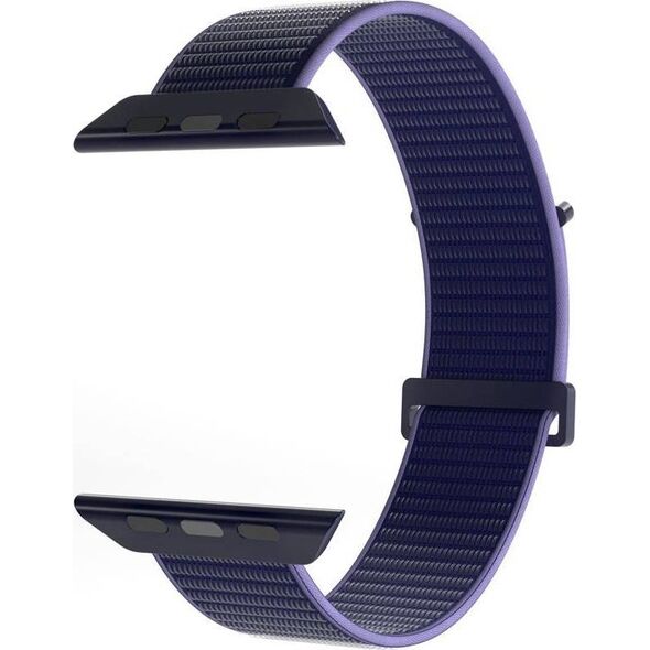 Puro Pasek PURO Nylon Sport Apple Watch 4/5/6/7/SE/8/Ultra 44/45/49mm (Granatowy)