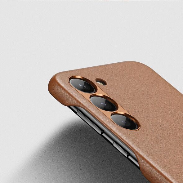 Dux Ducis Dux Ducis Grit etui Samsung Galaxy S23+ elegancki pokrowiec ze sztucznej skóry MagSafe brązowe