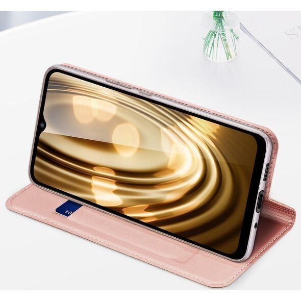 Dux Ducis Dux Ducis Skin Pro etui do Xiaomi Redmi 11A / Poco C55 / Redmi 12C pokrowiec z klapką portfel na kartę podstawka złote