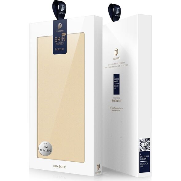 Dux Ducis Dux Ducis Skin Pro etui do Xiaomi Redmi Note 12 Pro+ pokrowiec z klapką portfel na kartę podstawka złote