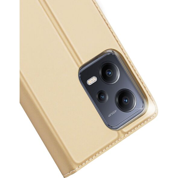 Dux Ducis Dux Ducis Skin Pro etui do Xiaomi Redmi Note 12 Pro+ pokrowiec z klapką portfel na kartę podstawka złote