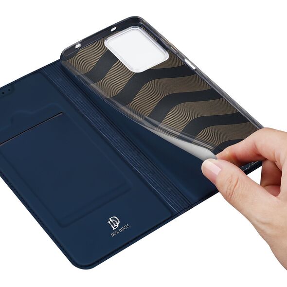 Dux Ducis Dux Ducis Skin Pro etui do Xiaomi Redmi Note 12 pokrowiec z klapką portfel na kartę podstawka niebieskie