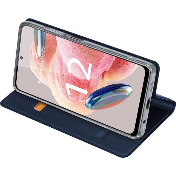Dux Ducis Dux Ducis Skin Pro etui do Xiaomi Redmi Note 12 pokrowiec z klapką portfel na kartę podstawka niebieskie