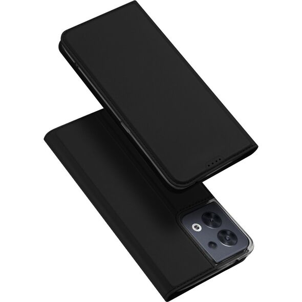 Dux Ducis Dux Ducis Skin Pro etui Oppo Reno 8 pokrowiec z klapką portfel na kartę podstawka czarne