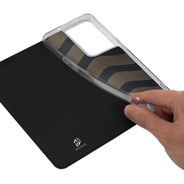 Dux Ducis Dux Ducis Skin Pro etui Oppo Reno 8 Pro pokrowiec z klapką portfel na kartę podstawka czarne
