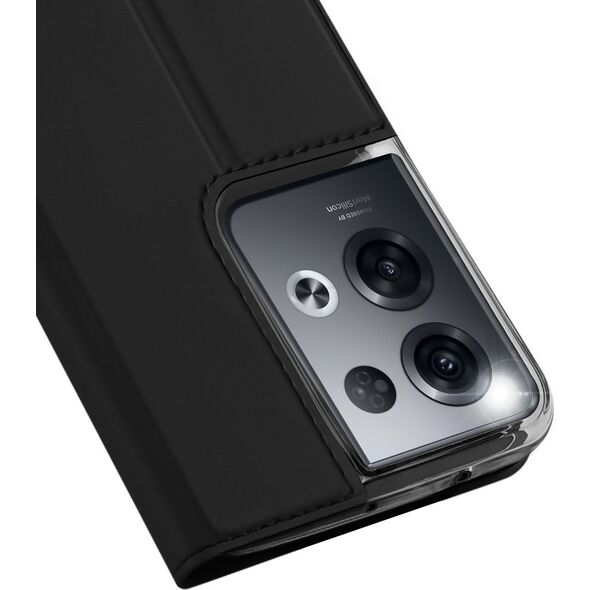 Dux Ducis Dux Ducis Skin Pro etui Oppo Reno 8 Pro pokrowiec z klapką portfel na kartę podstawka czarne