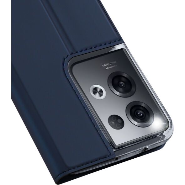 Dux Ducis Dux Ducis Skin Pro etui Oppo Reno 8 Pro pokrowiec z klapką portfel na kartę podstawka niebieskie