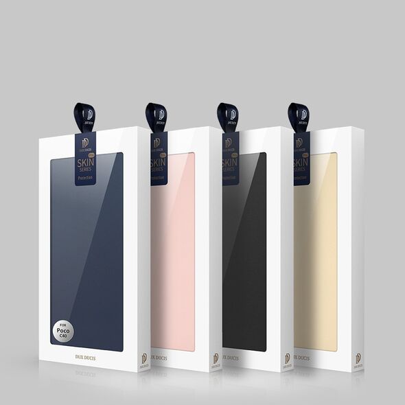 Dux Ducis Dux Ducis Skin Pro etui Oppo Reno 8 Pro pokrowiec z klapką portfel na kartę podstawka niebieskie